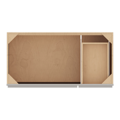 CNC Luxor 5-Piece Misty Grey 42" W 3 Door Vanity Base Cabinet
