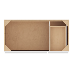 CNC Luxor 5-Piece White 42" W 3 Door Vanity Base Cabinet