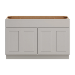 CNC Luxor Misty Grey 54" W Four Door Vanity Base Cabinet