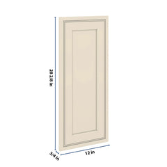 J&K Pearl Glazed H9 Vanity Drawer Front 12" W x 28 1/2" H x 3/4" D