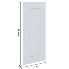 J&K White Shaker S8 Vanity Drawer Front 12" W x 28 1/2" H x 3/4" D