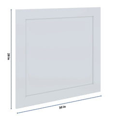 J&K White Shaker S8 Vanity Drawer Front A 30" W x 28 1/2" H