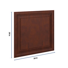 J&K Mahogany J5 Vanity Drawer Front A 30" W x 28 1/2" H