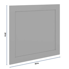 J&K Castle Grey S5 Vanity Drawer Front B 30" W x 28 1/2" H