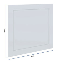 J&K White Shaker S8 Vanity Drawer Front B 30" W x 28 1/2" H