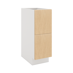Modernform Cabinet Natural Oak 12" W X 34 1/2" H X 21" D Vanity Base with 2 Drawers