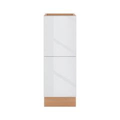 Modernform Cabinet Gloss White 12" W X 34 1/2" H X 21" D Vanity Base with 2 Drawers