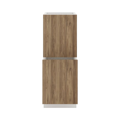 Modernform Cabinet Walnut 12" W X 34 1/2" H X 21" D Vanity Base with 2 Drawers