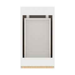 Modernform Cabinet Natural Oak 12" W X 34 1/2" H X 21" D Vanity Base with 2 Drawers