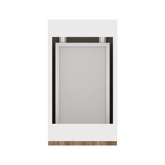 Modernform Cabinet Walnut 12" W X 34 1/2" H X 21" D Vanity Base with 2 Drawers