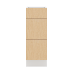 Modernform Cabinet Natural Oak 12" W X 34 1/2" H X 21" D Vanity Base with 3 Drawers