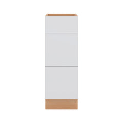 Modernform Cabinet Matte White 12" W X 34 1/2" H X 21" D Vanity Base with 3 Drawers