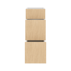Modernform Cabinet Natural Oak 12" W X 34 1/2" H X 21" D Vanity Base with 3 Drawers