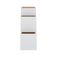 Modernform Cabinet Matte White 12" W X 34 1/2" H X 21" D Vanity Base with 3 Drawers