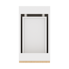 Modernform Cabinet Natural Oak 12" W X 34 1/2" H X 21" D Vanity Base with 3 Drawers