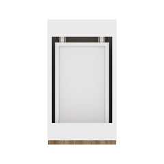 Modernform Cabinet Walnut 12" W X 34 1/2" H X 21" D Vanity Base with 3 Drawers