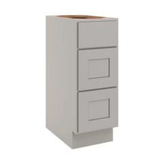 CNC Luxor Misty Grey 12" W Vanity Drawer Base Cabinet - Handicap Accessible