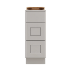 CNC Luxor Misty Grey 12" W Vanity Drawer Base Cabinet - Handicap Accessible
