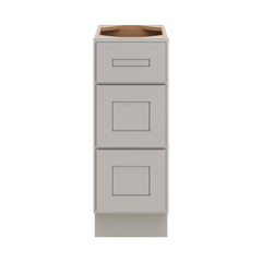 CNC Luxor 5-Piece Misty Grey 12" W Vanity Drawer Base Cabinet - Handicap Accessible