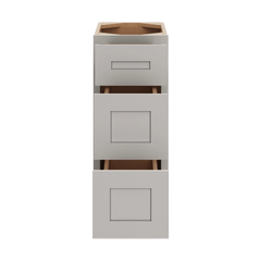 CNC Luxor 5-Piece Misty Grey 12" W Vanity Drawer Base Cabinet - Handicap Accessible