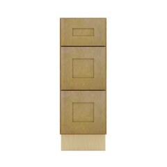 Modernform Cabinet Natural Shaker 12" W X 34 1/2" H X 21" D Vanity Base with 3 Drawers