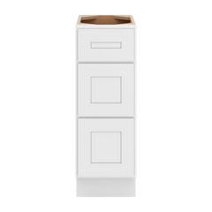 CNC Luxor 5-Piece White 12" W Vanity Drawer Base Cabinet
