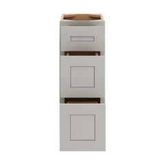 CNC Luxor 5-Piece Misty Grey 12" W Vanity Drawer Base Cabinet