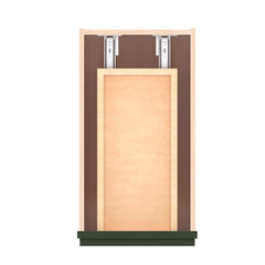 Modernform Cabinet Slim Sage Green 12" W X 34 1/2" H X 21" D Vanity Base with 3 Drawers