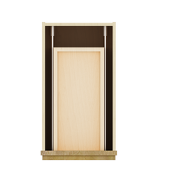 Modernform Cabinet Natural Shaker 12" W X 34 1/2" H X 21" D Vanity Base with 3 Drawers