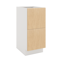 Modernform Cabinet Natural Oak 15" W X 34 1/2" H X 21" D Vanity Base with 2 Drawers