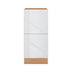 Modernform Cabinet Gloss White 15" W X 34 1/2" H X 21" D Vanity Base with 2 Drawers