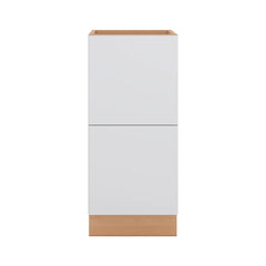 Modernform Cabinet Matte White 15" W X 34 1/2" H X 21" D Vanity Base with 2 Drawers