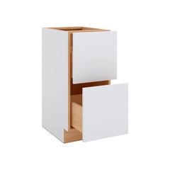 Modernform Cabinet Matte White 15" W X 34 1/2" H X 21" D Vanity Base with 2 Drawers