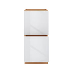 Modernform Cabinet Gloss White 15" W X 34 1/2" H X 21" D Vanity Base with 2 Drawers