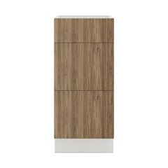 Modernform Cabinet Walnut 15" W X 34 1/2" H X 21" D Vanity Base with 3 Drawers