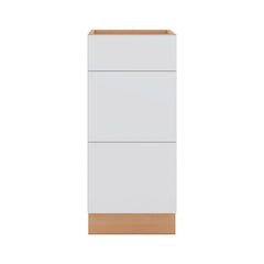 Modernform Cabinet Matte White 15" W X 34 1/2" H X 21" D Vanity Base with 3 Drawers