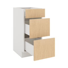 Modernform Cabinet Natural Oak 15" W X 34 1/2" H X 21" D Vanity Base with 3 Drawers