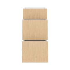 Modernform Cabinet Natural Oak 15" W X 34 1/2" H X 21" D Vanity Base with 3 Drawers