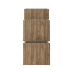 Modernform Cabinet Walnut 15" W X 34 1/2" H X 21" D Vanity Base with 3 Drawers