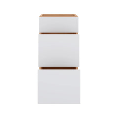 Modernform Cabinet Matte White 15" W X 34 1/2" H X 21" D Vanity Base with 3 Drawers