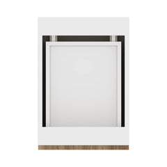 Modernform Cabinet Walnut 15" W X 34 1/2" H X 21" D Vanity Base with 3 Drawers