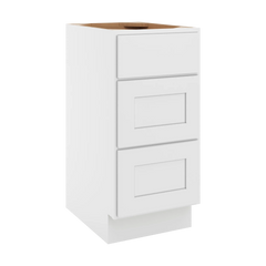 CNC Luxor White 15" W Vanity Drawer Base Cabinet - Handicap Accessible
