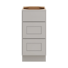 CNC Luxor Misty Grey 15" W Vanity Drawer Base Cabinet - Handicap Accessible