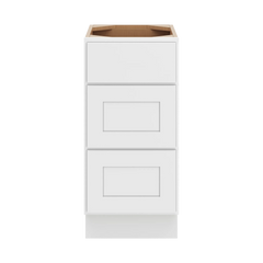CNC Luxor White 15" W Vanity Drawer Base Cabinet - Handicap Accessible