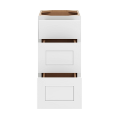 CNC Luxor White 15" W Vanity Drawer Base Cabinet - Handicap Accessible