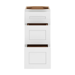 CNC Luxor 5-Piece White 15" W Vanity Drawer Base Cabinet