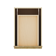 Modernform Cabinet Natural Shaker 15" W X 34 1/2" H X 21" D Vanity Base with 3 Drawers