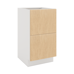 Modernform Cabinet Natural Oak 18" W X 34 1/2" H X 21" D Vanity Base with 2 Drawers