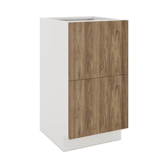 Modernform Cabinet Walnut 18" W X 34 1/2" H X 21" D Vanity Base with 2 Drawers