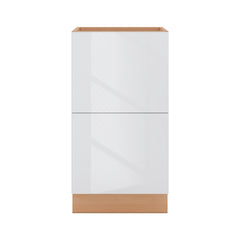 Modernform Cabinet Gloss White 18" W X 34 1/2" H X 21" D Vanity Base with 2 Drawers